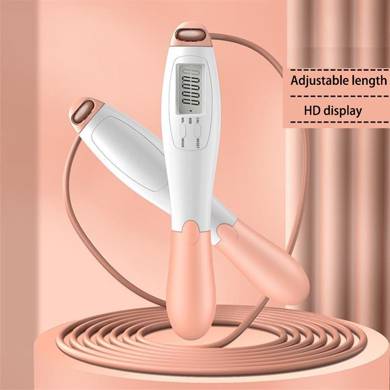 1pc Gym Fitness Smart Jump Rope With LCD Screen Counting Speed Skipping 2.8 M / 9.18ft - Discount Msrp 