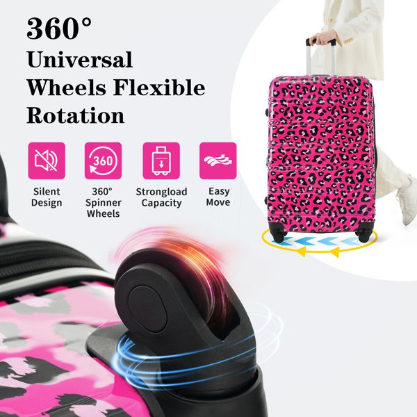 Hardshell Luggage Sets 3 pcs Spinner Suitcase with TSA Lock Lightweight-20"+24"+28" Luggages - Discount Msrp 