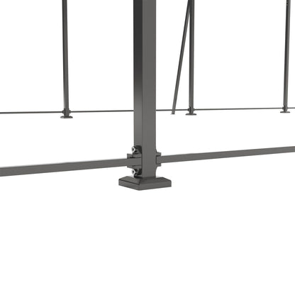 Campcraft 13 x 26.5 ft carport, 0.25mm thick, with protective film to prevent scratching, 2 pairs of adhesive gloves, 3 hooks, 12 expansion screws, 6 fixed iron pieces - Discount Msrp 