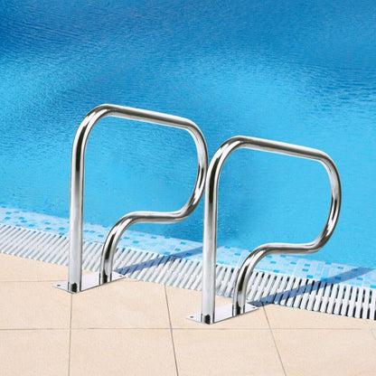 Stainless Steel Swimming Pool Hand Rail with Base Plate - Discount Msrp 