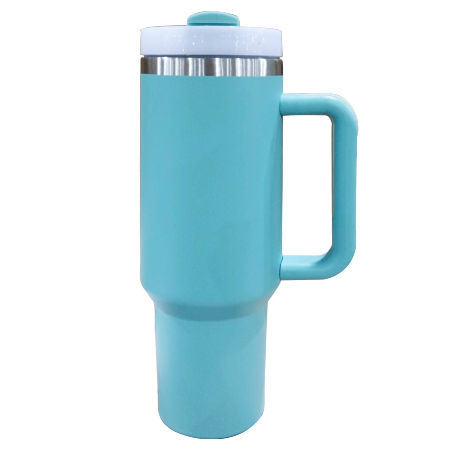40oz V2 large capacity tumbler, With Handle And Straw Lid, Insulated Reusable Stainless Steel Water Bottles Travel Mug Coffee Cup car cup water cup For Men Women Outdoor Camping Driving, gift - Discount Msrp 