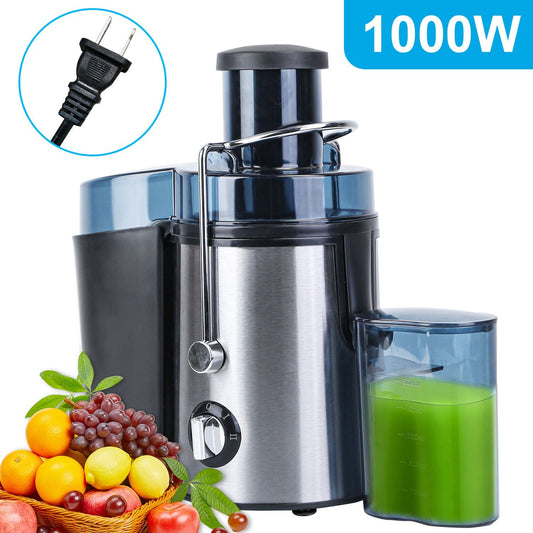 1000W Centrifugal Juicer Juice Extractor with 2 Speeds 3.6in Wide Feed Chute 17Oz Juicer Cup 54Oz Pulp Collector Electric Juicer for Fruits Vegetables - Discount Msrp 