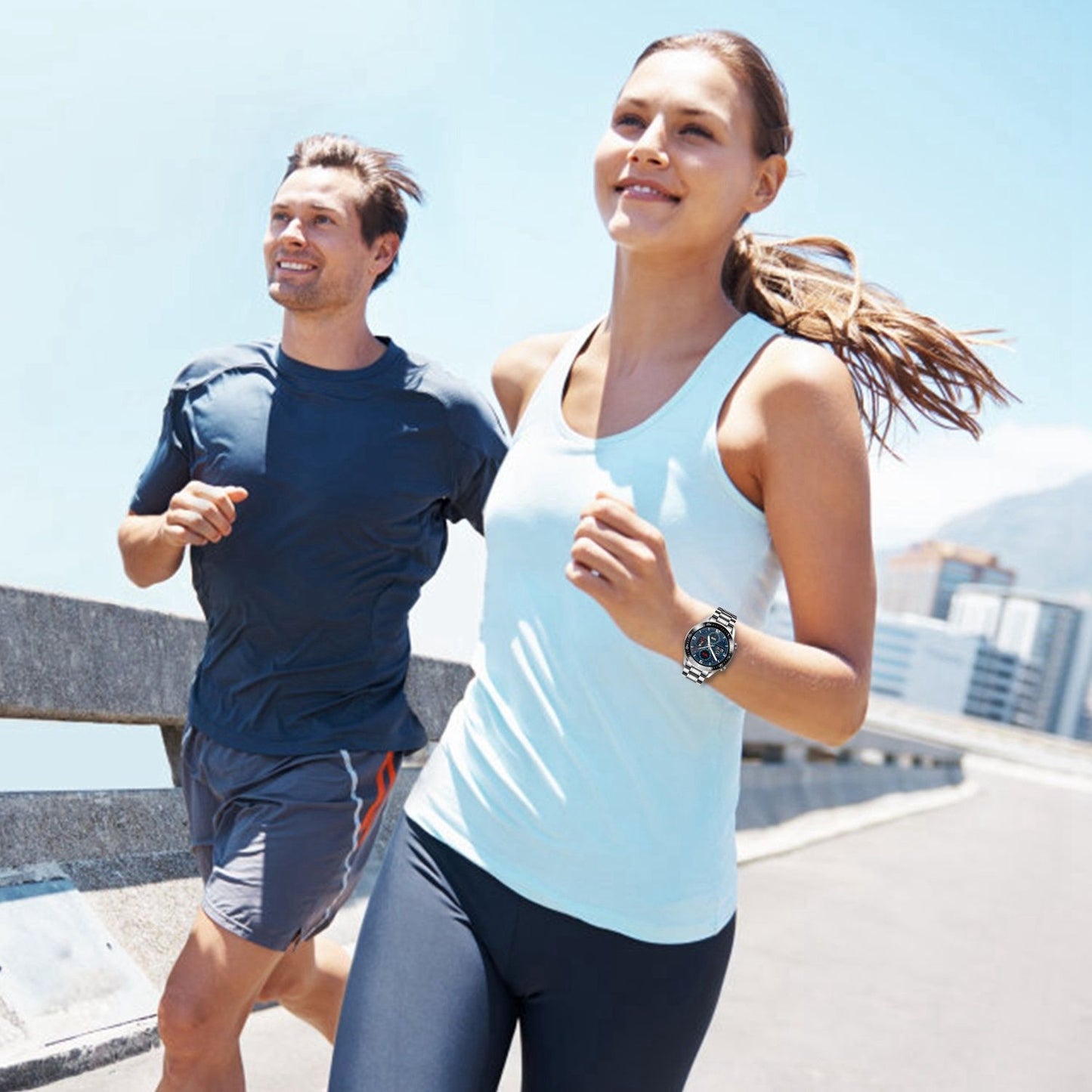 Wireless Smart Watch Fitness Tracker IP68 Waterproof Sport Bracelet - Discount Msrp 