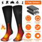 Electric Heated Socks for Men Women Battery Powered Heated Socks Rechargeable Feet Warmer with 4 Temperature Levels Indoor Outdoor Machine Washable - Discount Msrp 