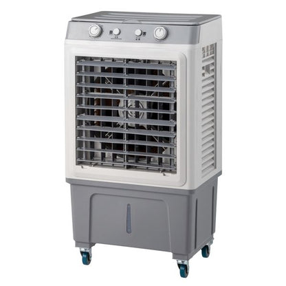 3 in 1 Portable Evaporative Cooler,Indoor,Outdoor,2353CFM Personal Air Cooler,7.9 Gal Large Water Tank & Scroll Casters, 4 Ice Packs,White, Manual control - Discount Msrp 