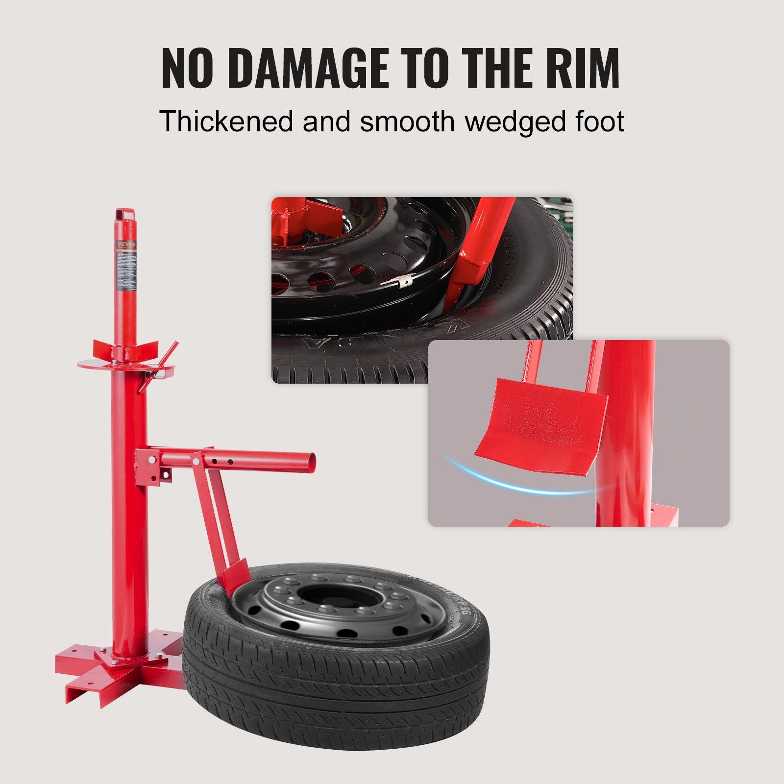 VEVOR Manual Tire Changer, Portable Hand Bead Breaker Mounting Tool for 203 - 406 mm Tires, Compatible with Car Truck Trailer, Tire Mounting Machine for Home Garage Small Auto Shop - Discount Msrp 