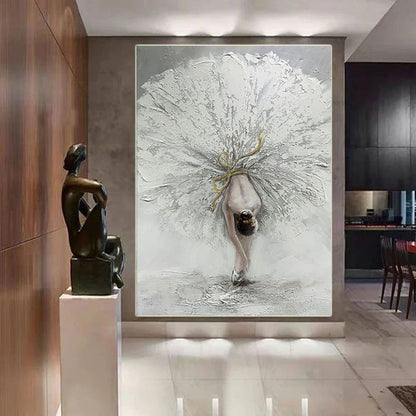 Hot sale Dancing Girl Oil Painting on Canvas Hand Painted abstract figure wall art picture for living room home decor - Discount Msrp 