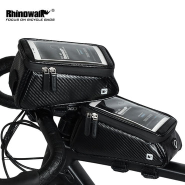 Bike Phone Front Frame Bag Bicycle Bag Waterproof Bike Phone Mount Top Tube Bag Bike Phone Case Holder Accessories Cycling Pouch Compatible Phone Under 6.5' - Discount Msrp 