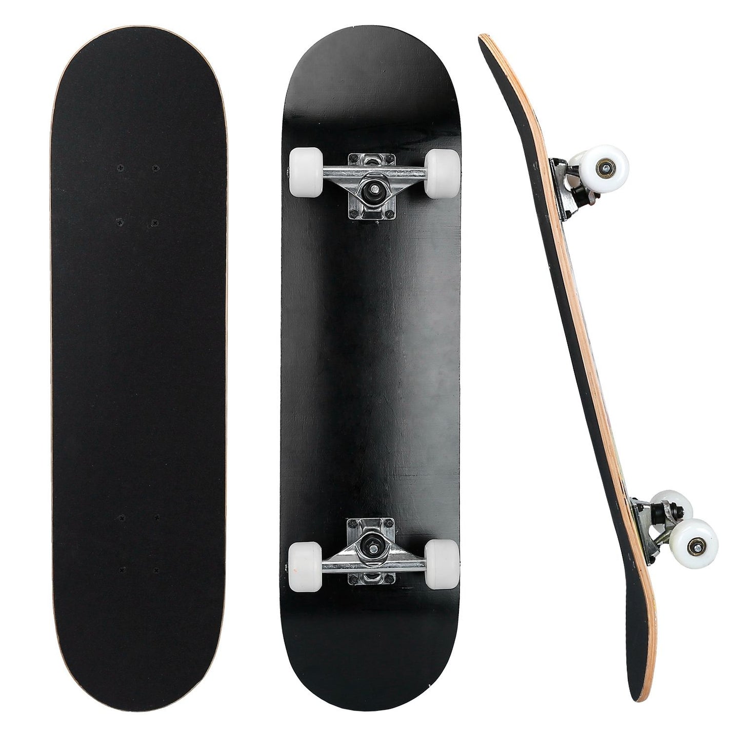 31x8in Skateboards Complete Standard Skate Boards For Girls Boys Beginner 9 Layers Maple Concave Skateboard For Kids Youth Teens - Discount Msrp 