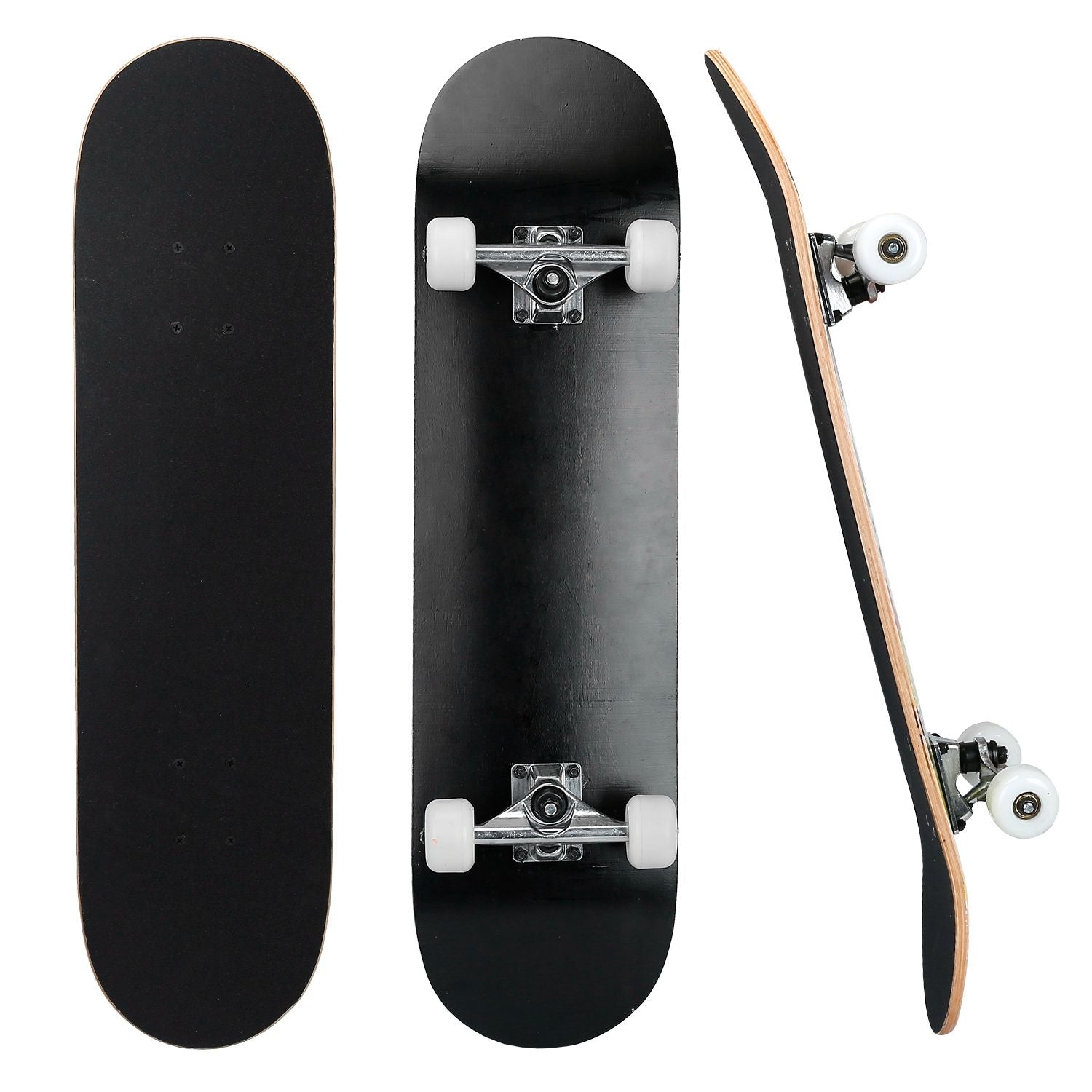 31x8in Skateboards Complete Standard Skate Boards For Girls Boys Beginner 9 Layers Maple Concave Skateboard For Kids Youth Teens - Discount Msrp 
