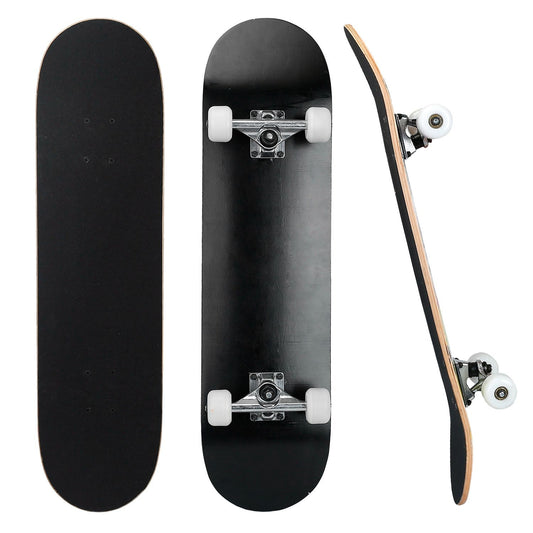31x8in Skateboards Complete Standard Skate Boards For Girls Boys Beginner 9 Layers Maple Concave Skateboard For Kids Youth Teens - Discount Msrp 
