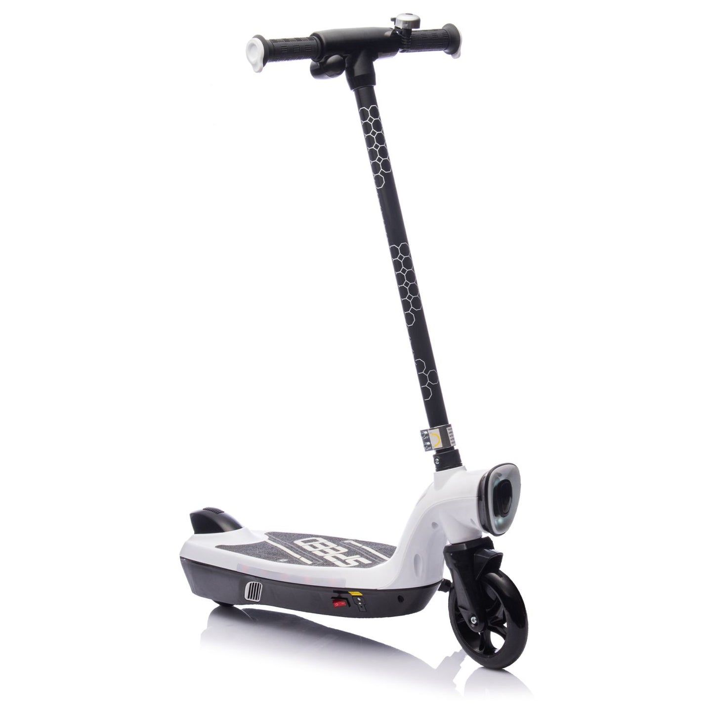 Kids Ride On Electric Scooter With Kickstand,Scooter Bell,Faster Speed And Longer Usage Time,Rear Brake,Wider Pedal,Non-Slip Handle,Colorful LED Lights,5.59-6.84 MPH For Kids 6+. - Discount Msrp 