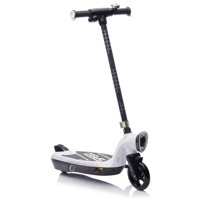 Kids Ride On Electric Scooter With Kickstand,Scooter Bell,Faster Speed And Longer Usage Time,Rear Brake,Wider Pedal,Non-Slip Handle,Colorful LED Lights,5.59-6.84 MPH For Kids 6+. - Discount Msrp 