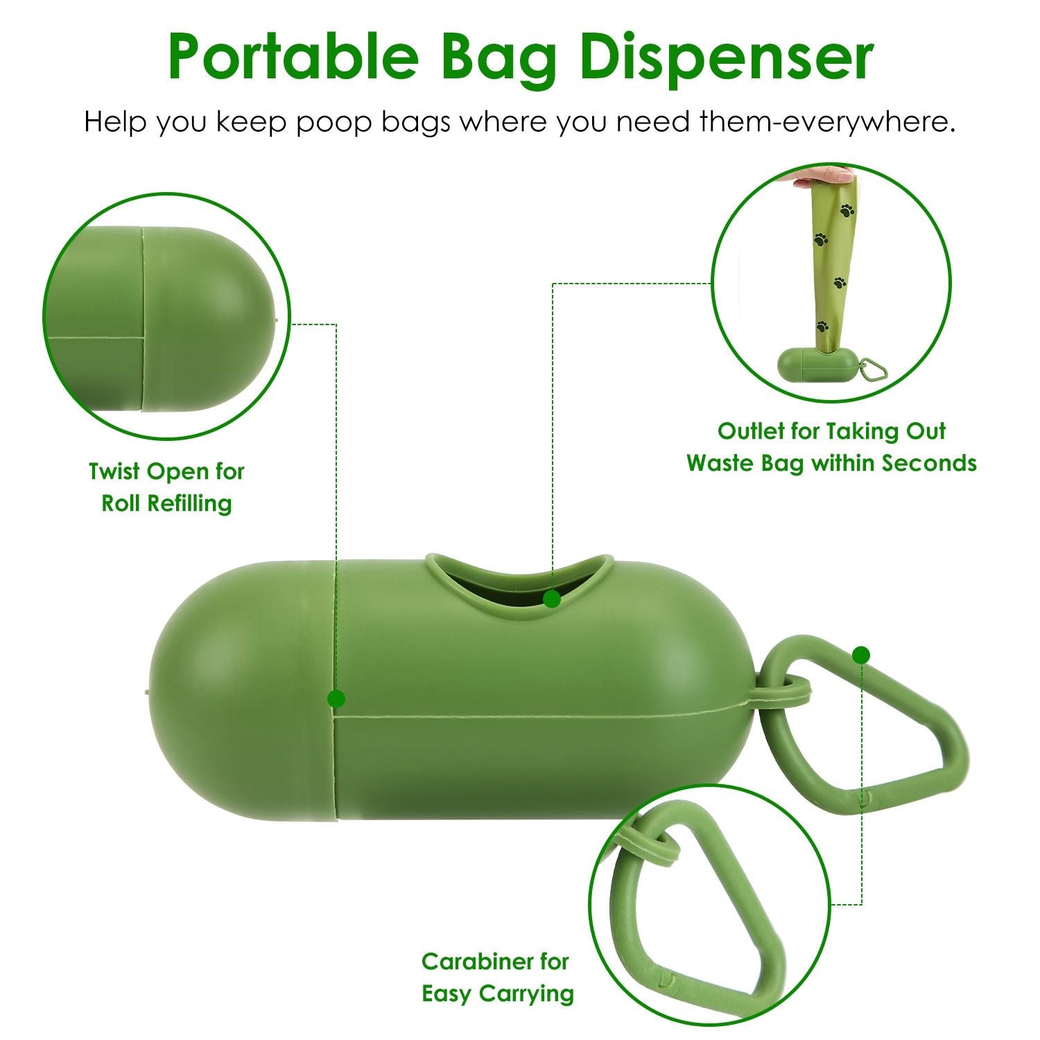 Pooper Scooper Kit Dog Poop Rake & Swiveling Bin Poop Heavy Duty Pick Up Tool with Extra Long Handle 35 Waste Bags Dispenser - Discount Msrp 