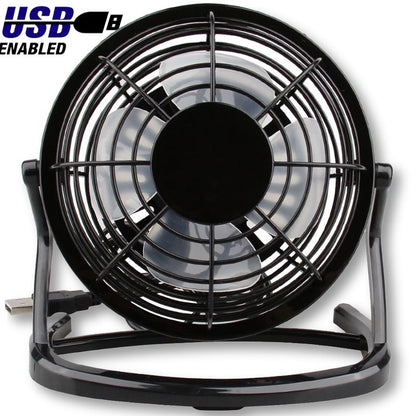 USB Silent Fan Desk Cooler for Laptop Notebook Desktop PC Ofiice Summer Cooling Fan 4 Blades Rotatable USB Mini desk Fans Socket - Discount Msrp 