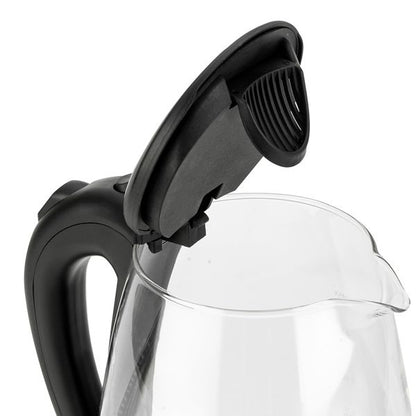 [Old Code: 93541003] ZOKOP HD-1857-A 110V 1200W 1.8L Electric Glass Kettle US Plug - Discount Msrp 
