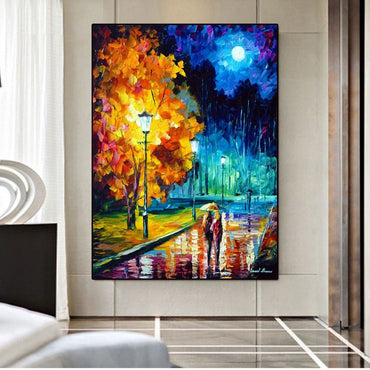 Hand Painted 3D Knife Painting Abstract Flower Oil Painting On Canvas Art Wall Adornment Pictures For Living Room Home Decor - Discount Msrp 