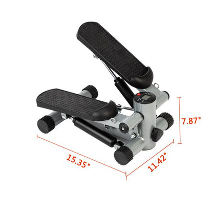 S025 Aerobic Fitness Step Air Stair Climber Stepper Exercise Machine New Equipment Silver - Discount Msrp 