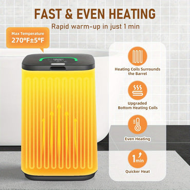 Towel Warmer 20L, Towel Warmer Bucket with 24h Delay Timer, 20/40/60 Min Auto Shut Off, Child Lock, LED Screen & U-Shaped Light, Large Towel Warmer for Bathroom, Spa, Bathrobe, Blanket & Pajama - Discount Msrp 