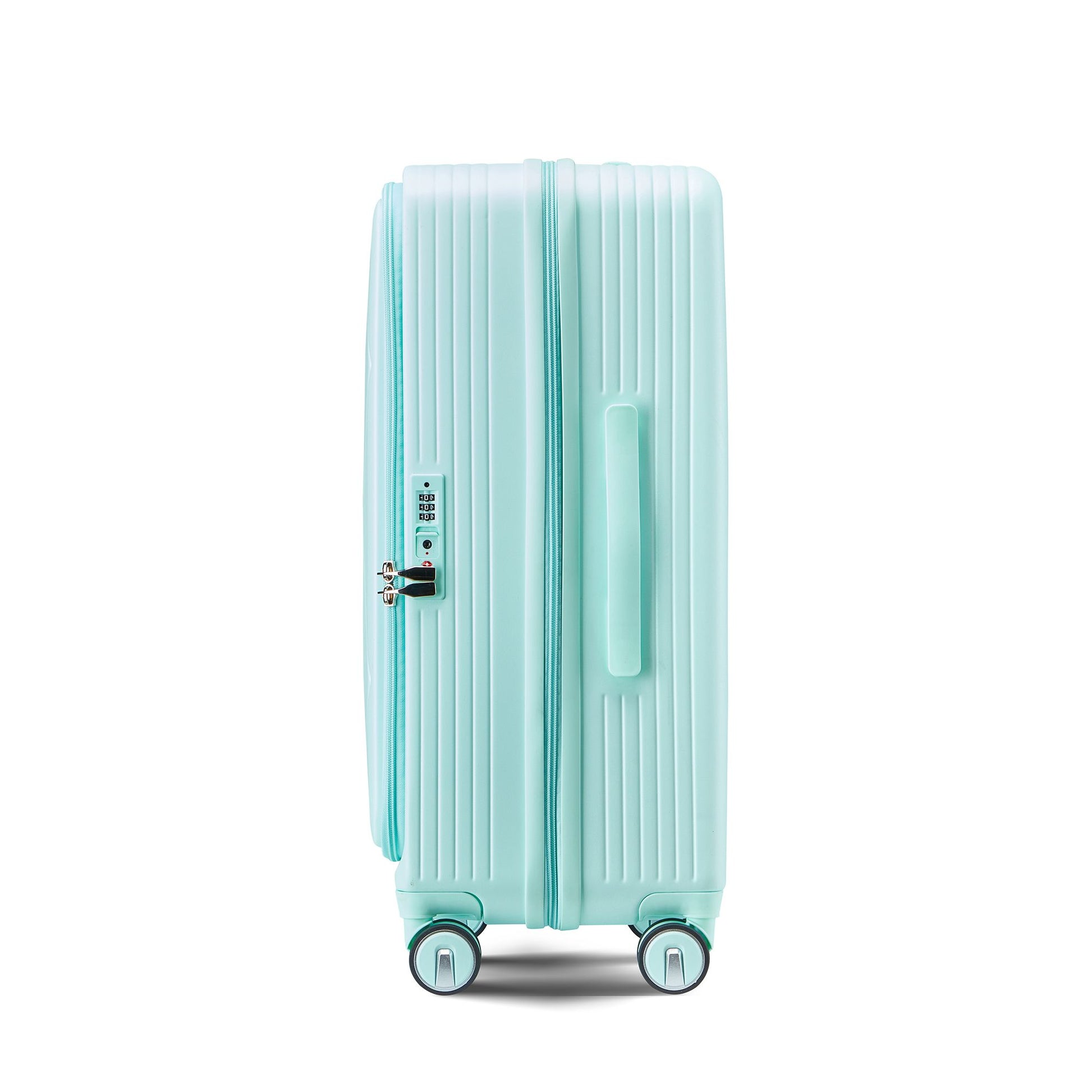 Luggage Sets 3 Piece(20/24/28), Expandable Carry On Luggage with TSA Lock Airline Approved, 100% PC Hard Shell and Lightweight Suitcase with Front Pocket and Spinner Wheels - Discount Msrp 
