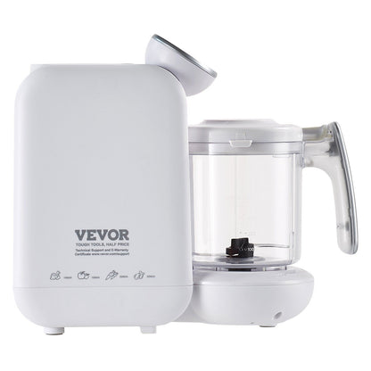 VEVOR Baby Food Maker, 430W Baby Food Processor with 750 ml Tritan Bowl, SUS304 Stainless Steel, 5 in 1 Baby Food Puree Blender Steamer Grinder for Food, Fruit, Vegetable, Meat - Discount Msrp 