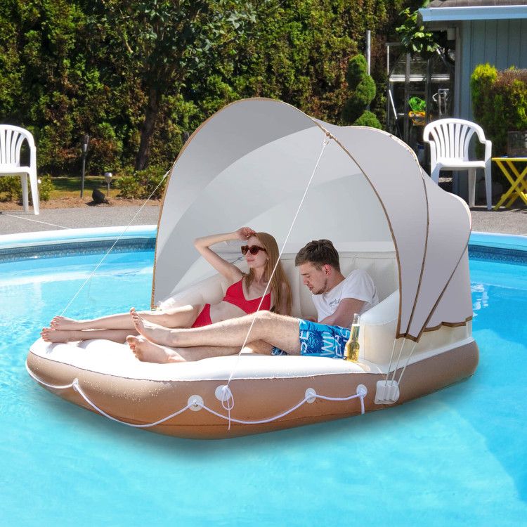 Inflatable Pool Float Lounge Swimming Raft - Discount Msrp 
