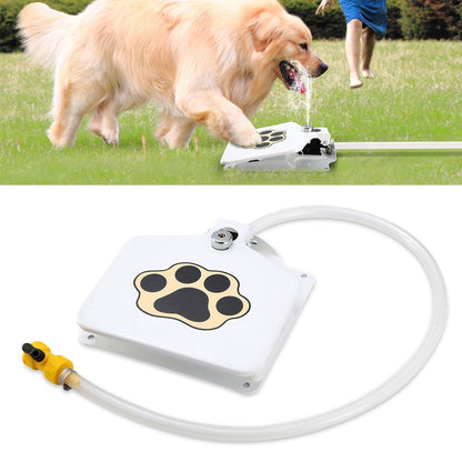 Dog Water Fountain Outdoor Dog Pet Water Dispenser Step-on Activated Sprinkler - Discount Msrp 