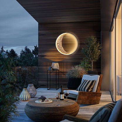 3D Moon Indoor & Outdoor Wall Lamp, Moon Lamp, Wall Decorations, Waterproof outdoor wall lights - Discount Msrp 