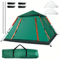 Muti-Person Outdoor Automatic Quick Opening Camping Tent with Mesh Windows. Made of Oxford Fabric, Comes with Portable Bag & Moisture - Proof Mat. Ideal for Family Camping, Fishing, Hunting - Discount Msrp 
