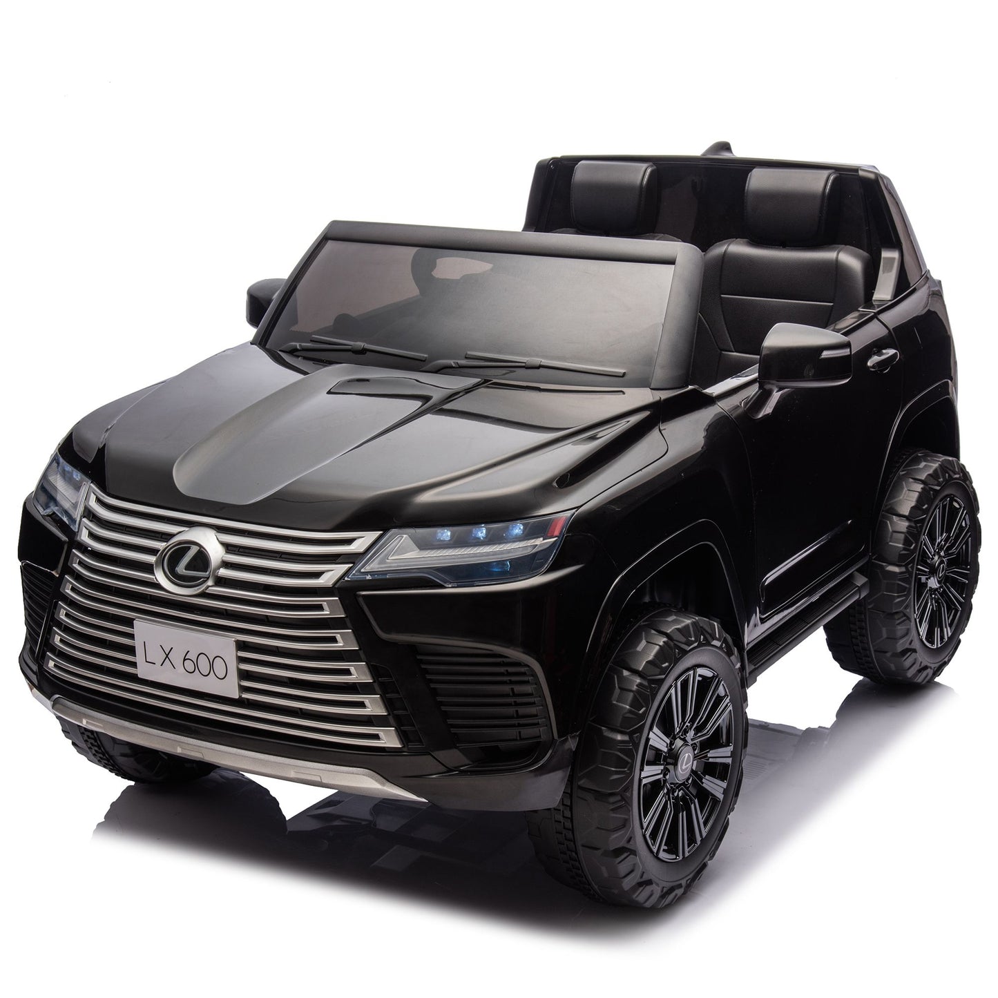 Licensed LEXUS LX600 24V Two-seater XXL Kids Ride On Car W/Parents Control,Seat width 20 inches,2WD,Four-wheel suspension,Bluetooth,MP3,Music,Power display,Speeds 1.86-3.11MPH For Kids. - Discount Msrp 