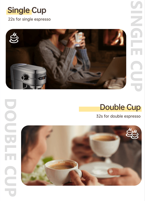 capsule + coffee powder + milk foam 3-in-1 semi-automatic coffee machine 19Bar extraction mocha Nestle espresso 1 cup / 2 cup, electronic button powder hammer 51mm touch sensing 1450W steam - Discount Msrp 