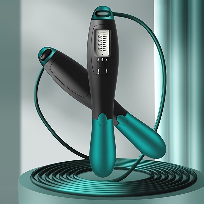 1pc Gym Fitness Smart Jump Rope With LCD Screen Counting Speed Skipping 2.8 M / 9.18ft - Discount Msrp 
