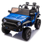 24V Two-Seater Kids Ride On Truck Car W/Parents Control,200w*2,Seat width 20.28in,Four-wheel Suspension,LED Lights,Music,MP3,Bluetooth,Two independent seat belts,Suitable for off-road For Kids Aged 3+ - Discount Msrp 