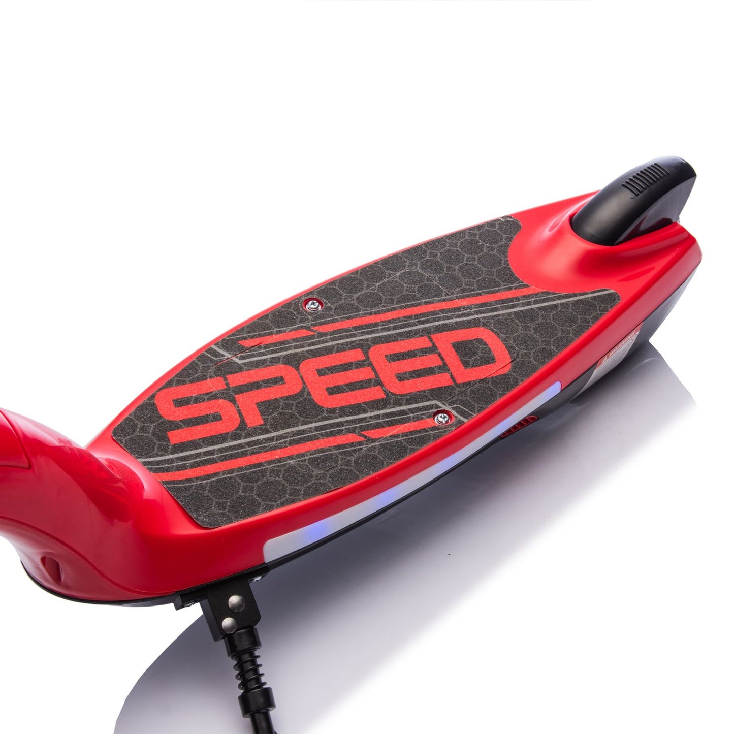 Kids Ride On Electric Scooter With Kickstand,Scooter Bell,Faster Speed And Longer Usage Time,Rear Brake,Wider Pedal,Non-Slip Handle,Colorful LED Lights,5.59-6.84 MPH For Kids 6+. - Discount Msrp 