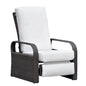 Outdoor Recliner Chair; Automatic Adjustable Wicker Lounge Recliner Chair with 5.12'' Thicken Cushion - Discount Msrp 