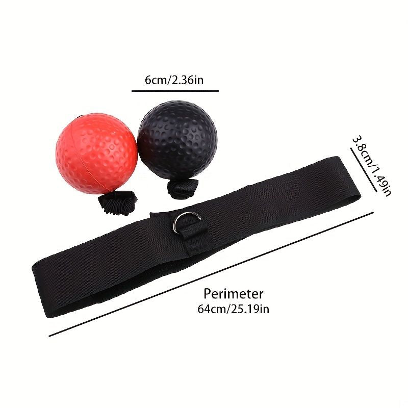 3pcs Boxing Reflex Ball Set - Improve Reaction Speed & Hand-Eye Coordination - Perfect Training Equipment for Home Boxing - Discount Msrp 