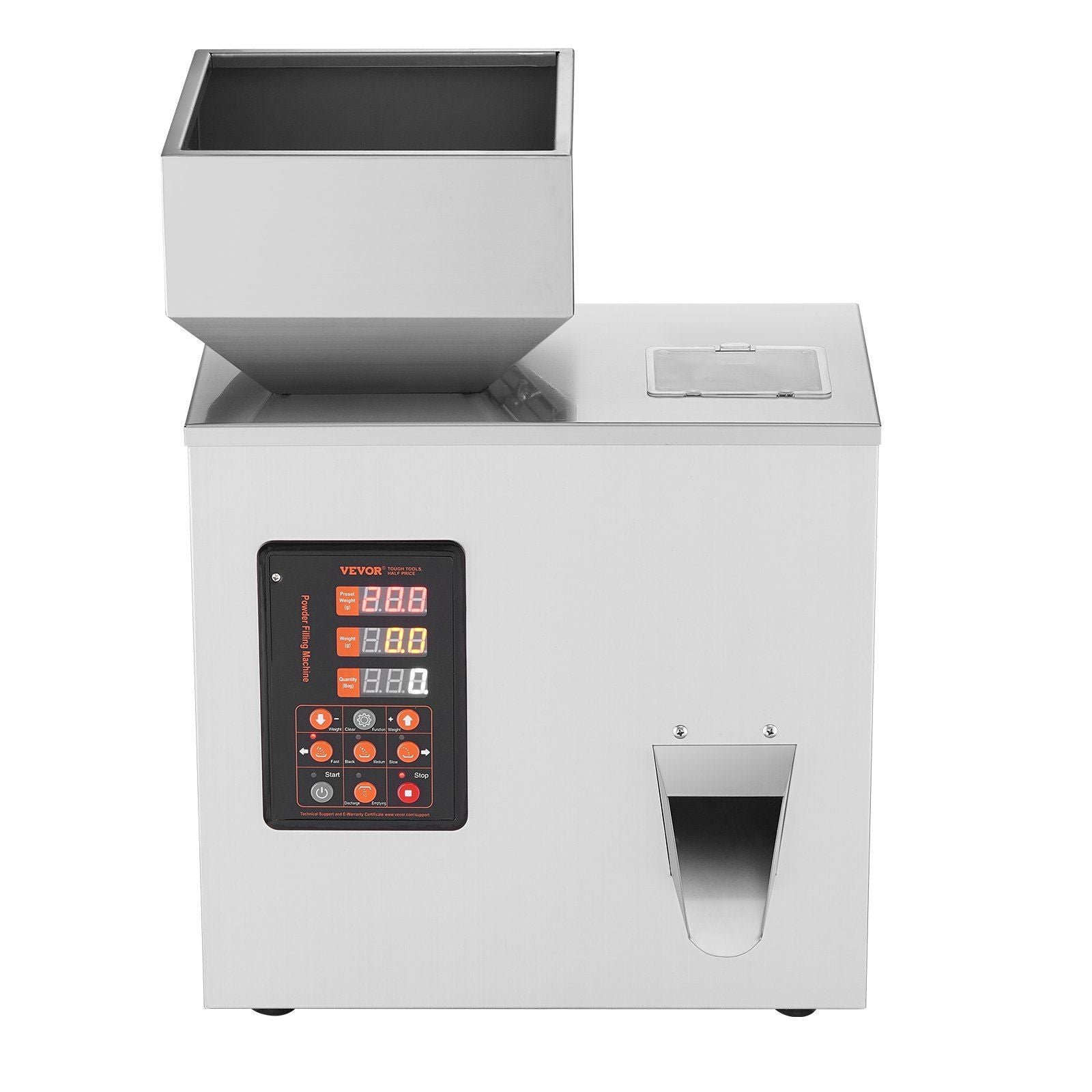 VEVOR Powder Filling Machine, 0.002-0.22lbs/1-100g, Automatic Intelligent Particle Weighing Filling Machine, Bottle Bag Powder Filler Particle Dispenser for Tea Seeds Grains Powder Flour Beans Glitter - Discount Msrp 