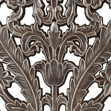 Distressed Carved Wood 2-piece Wall Decor Set - Discount Msrp 