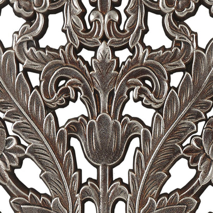 Distressed Carved Wood 2-piece Wall Decor Set - Discount Msrp 