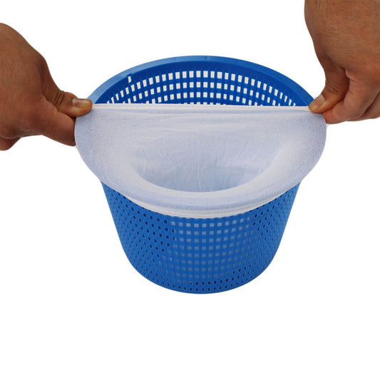 10 Pack Pool Skimmer Socks Durable Nylon Mesh for Above Ground Pools Prevents Debris Clogging Filters - Discount Msrp 