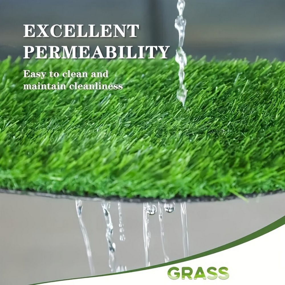 3FT*16FT Artificial turf, professional dog mat large turf outdoor carpet terrace pet lawn, artificial carpet with drainage holes (Grass height 0.78 inches/2cm) - Discount Msrp 
