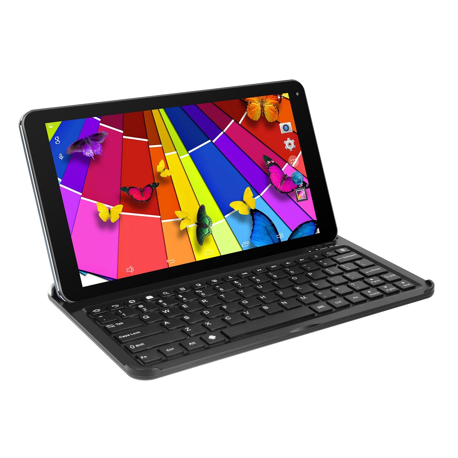 Ultra-portable Wireless Keyboard with Built-in Stand for KOCASO MX1080 and iNova EX1080 in Silver - Discount Msrp 