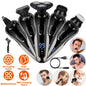 5 In 1 Electric Razor Shaver Rechargeable Cordless Head Beard Trimmer Shaver Kit IPX6 Waterproof Dry Wet Grooming Kit - Discount Msrp 
