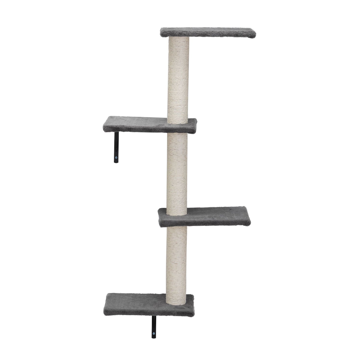 5 Pcs Wall Mounted Cat Climber Set; Floating Cat Shelves and Perches; Cat Activity Tree with Scratching Posts; Modern Cat Furniture - Discount Msrp 