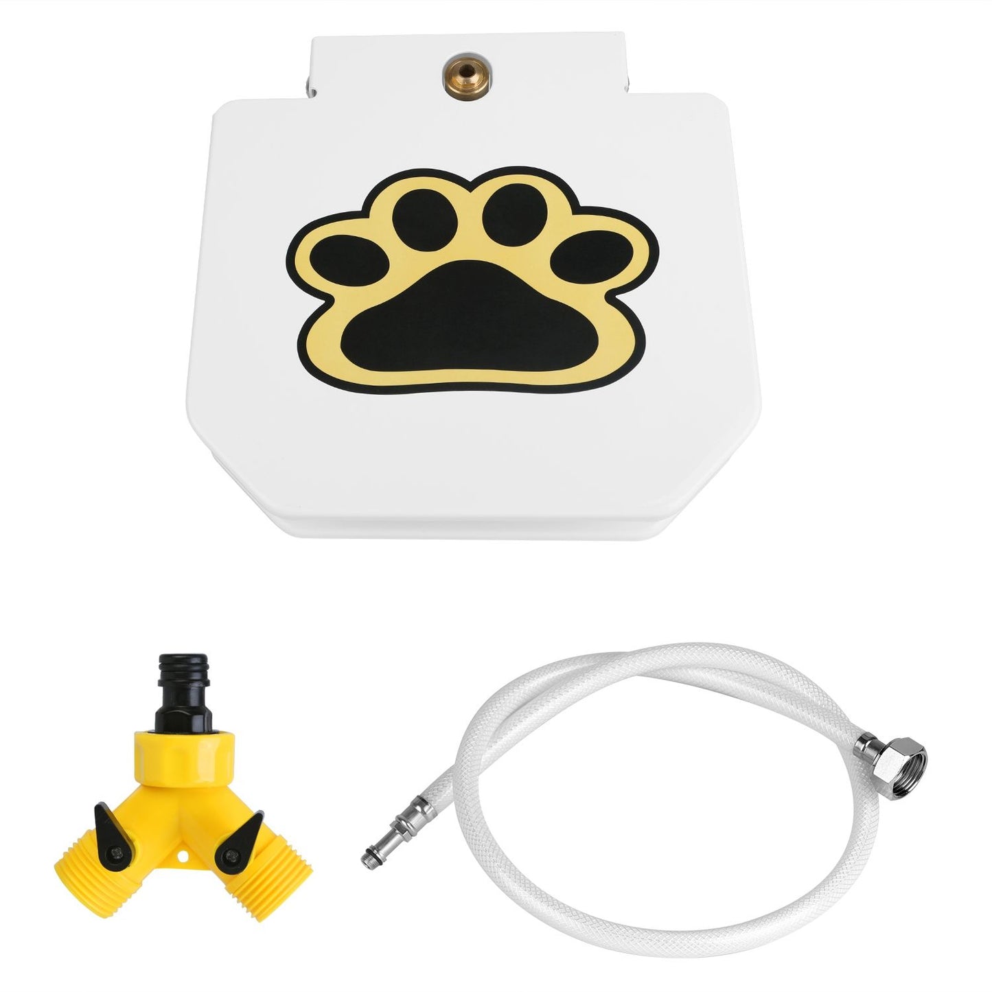 Dog Water Fountain Outdoor Dog Pet Water Dispenser Step-on Activated Sprinkler - Discount Msrp 