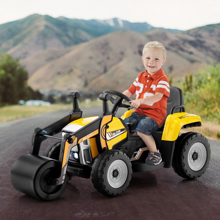 12V Kids Ride on Road Roller with 2.4G Remote Control - Discount Msrp 