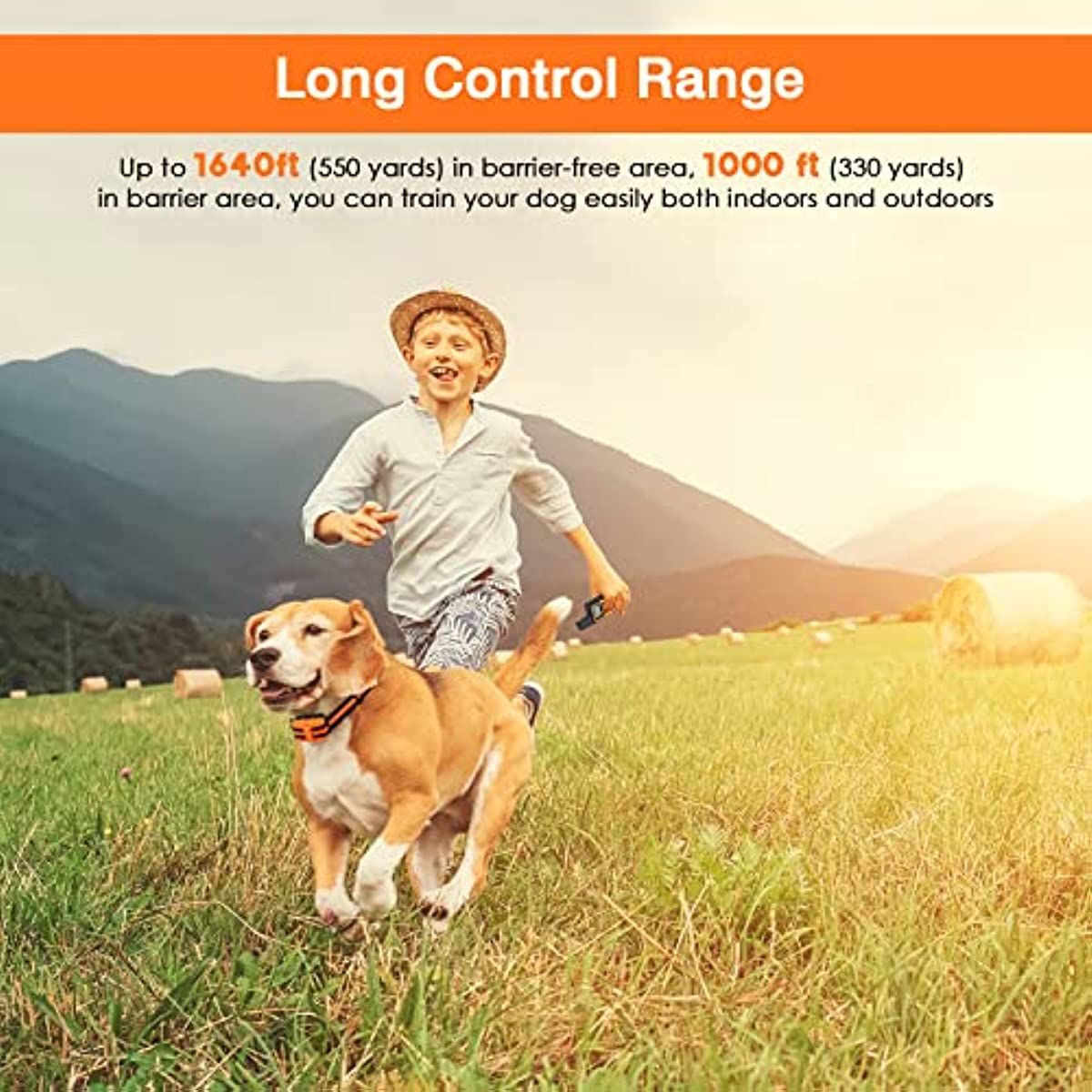 Dog Training Collar; Waterproof Shock Collars for Dog with Remote Range 1640 ft; 3 Training Modes; Beep; Vibration and Shock; Rechargeable Electric Dog Collar for Small Medium Large Dogs - Discount Msrp 