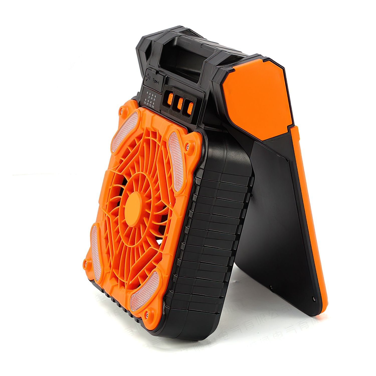 Solar Camping Fan With LED Lantern 5200mAh Rechargeable Battery Operated Portable Fan with Emergency Power Bank 4 Wind Speeds 3 Light Modes 3 Timers for Hiking Fishing Travel GPCT5319 - Discount Msrp 
