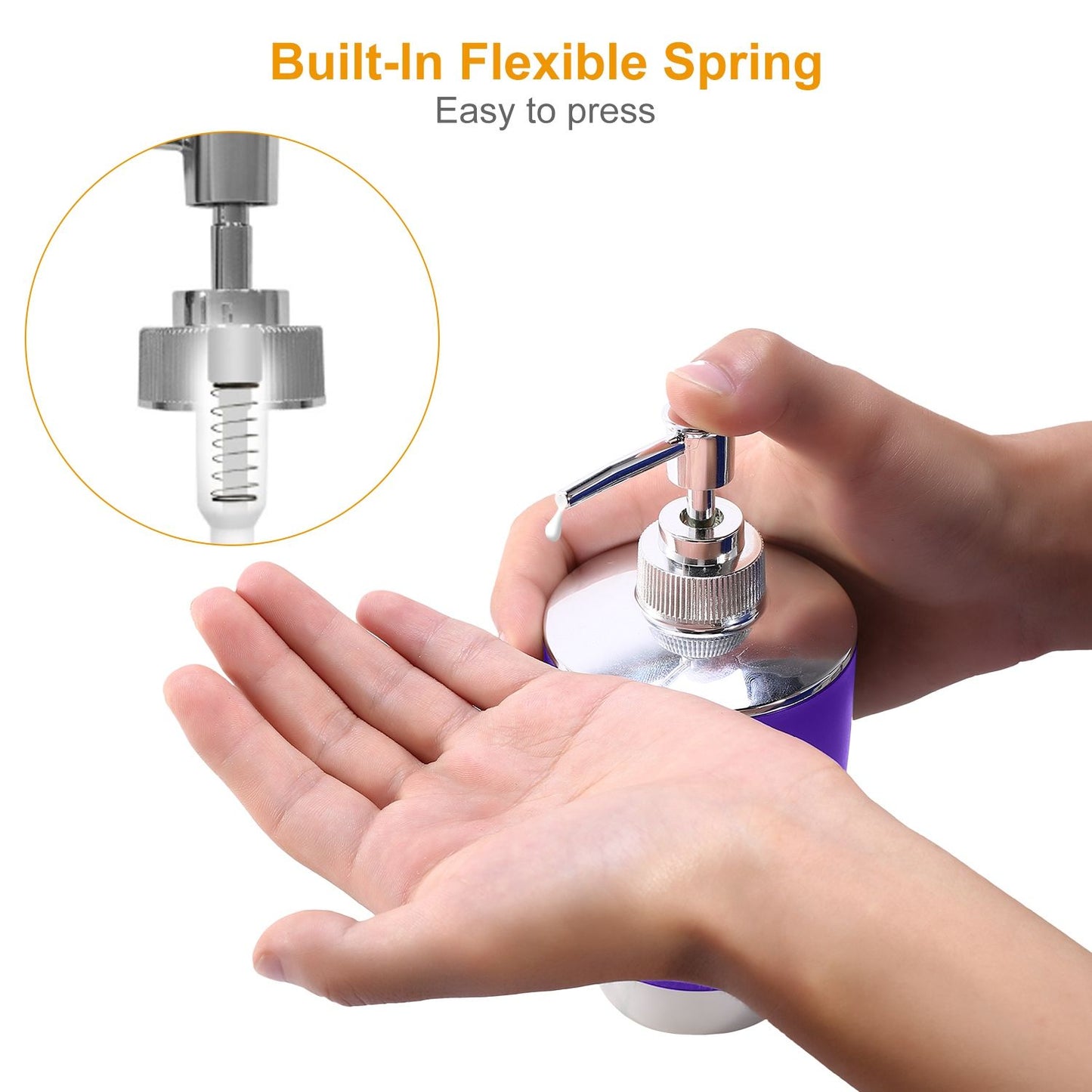 Bathroom Accessories Set 6 Pcs Bathroom Set Ensemble Complete Soap Dispenser Toothbrush Holder - Discount Msrp 