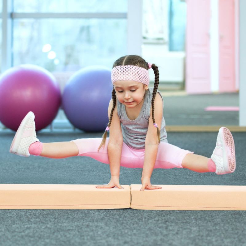 Folding Balance Beam with Removable Suede Cover - Discount Msrp 